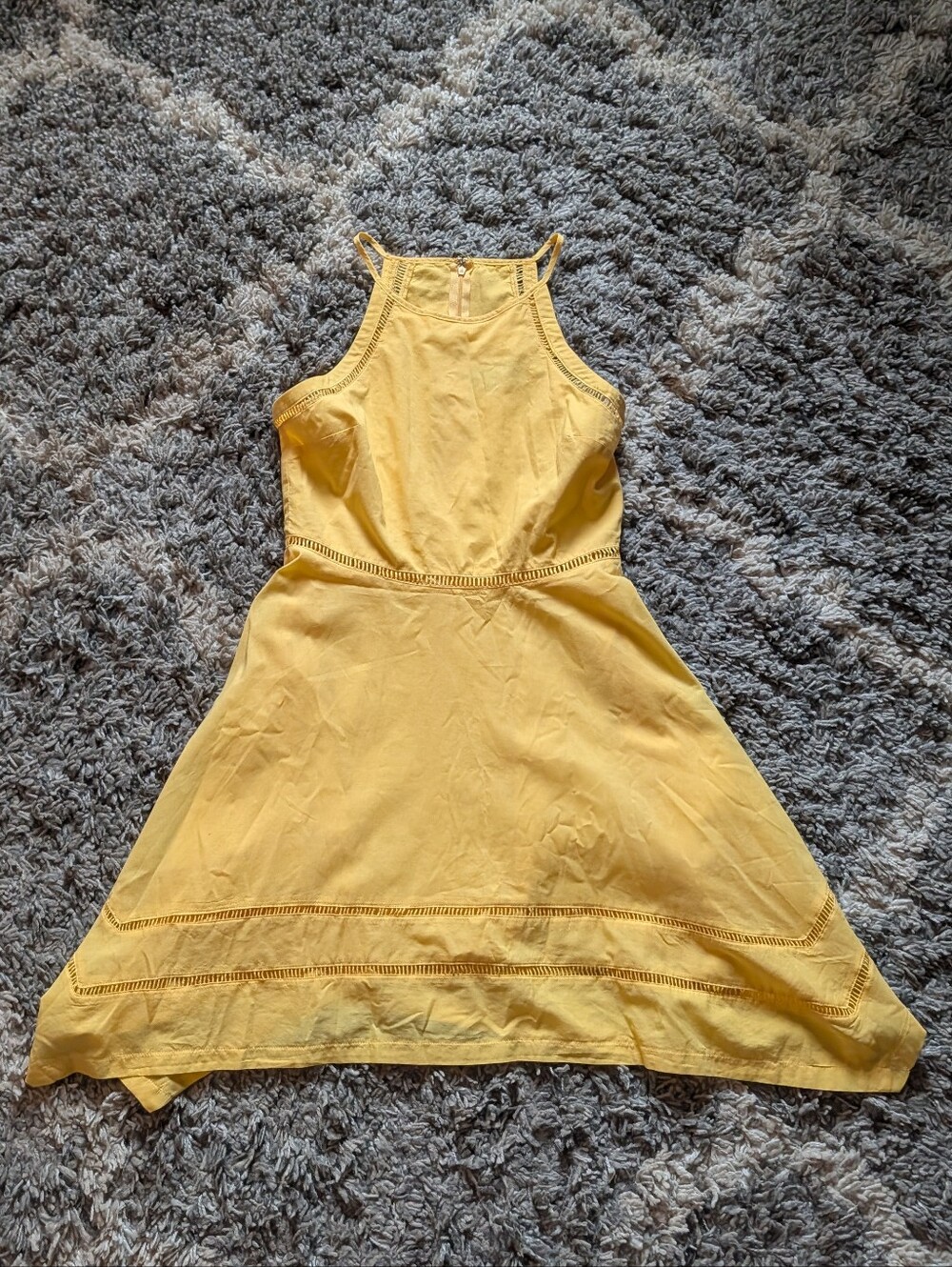Lulus Yellow Halter Sundress Size M
